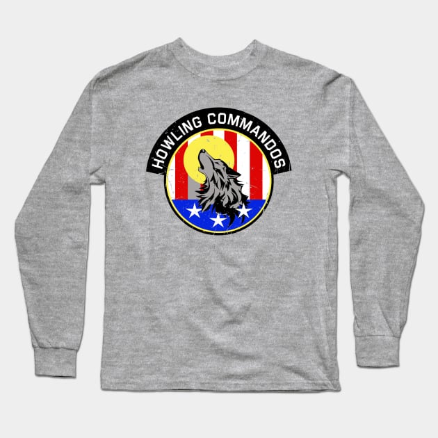 Howling Commandos Patch Long Sleeve T-Shirt by PopCultureShirts